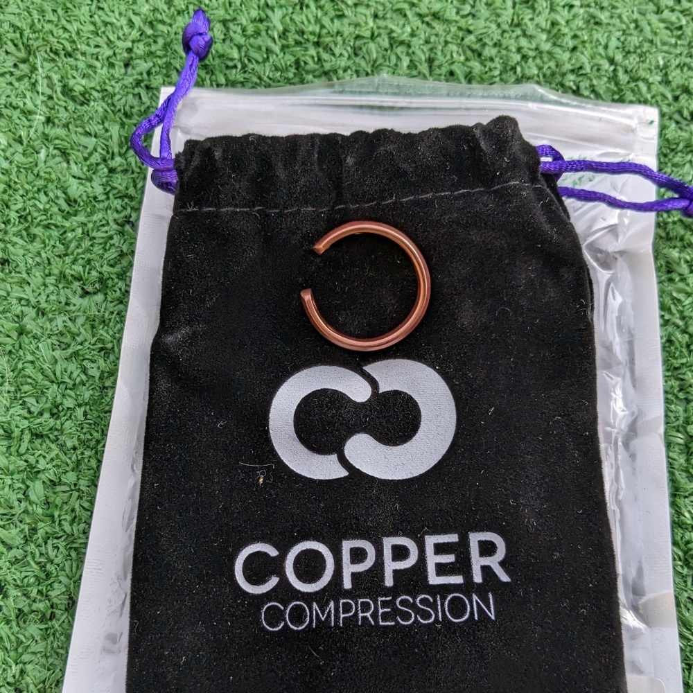 Copper Ring Therapy Arthritis Pain Relief Joint Pain 4-Magnetic Finger Cuff New - Picture 3 of 5